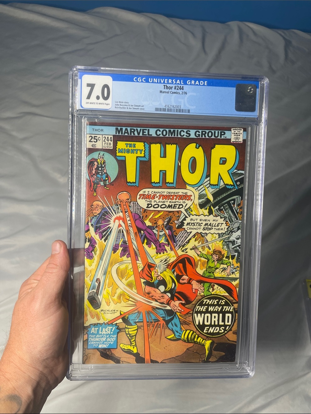 THOR #244 CGC Graded 7.0 - Colorful Vintage Comic